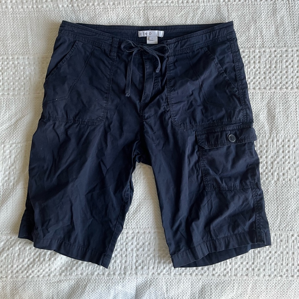 Vintage Navy Blue Capri Pants